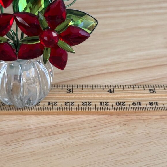 6 Ganz Crystal Creations Acrylic Suncatcher Place Card Holders Floral Butterfly - Picture 10 of 10